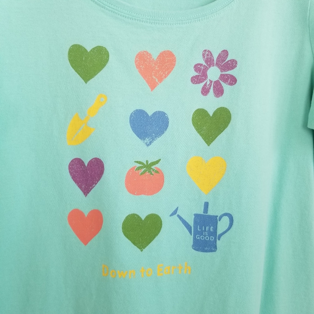 Life Is Good Down To Earth Short Sleeve Crusher Tee Classic Fit Medium - Picture 2 of 5